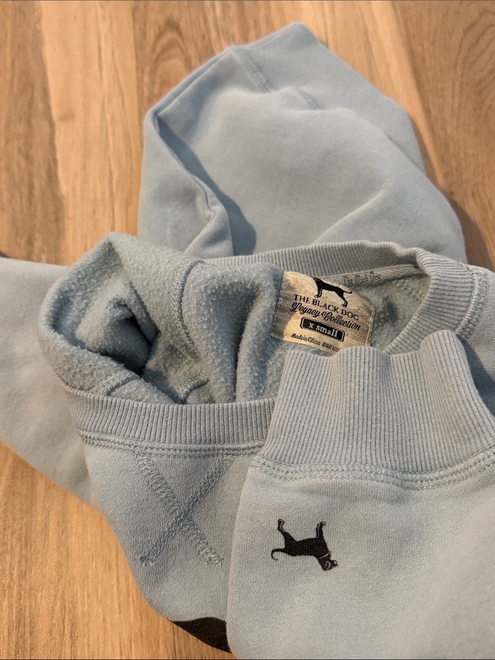 The Black Dog Light Blue Crewneck Sweatshirt - Picture 4 of 4